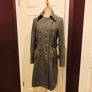 USED Wing-Collar Double-Breasted Coat